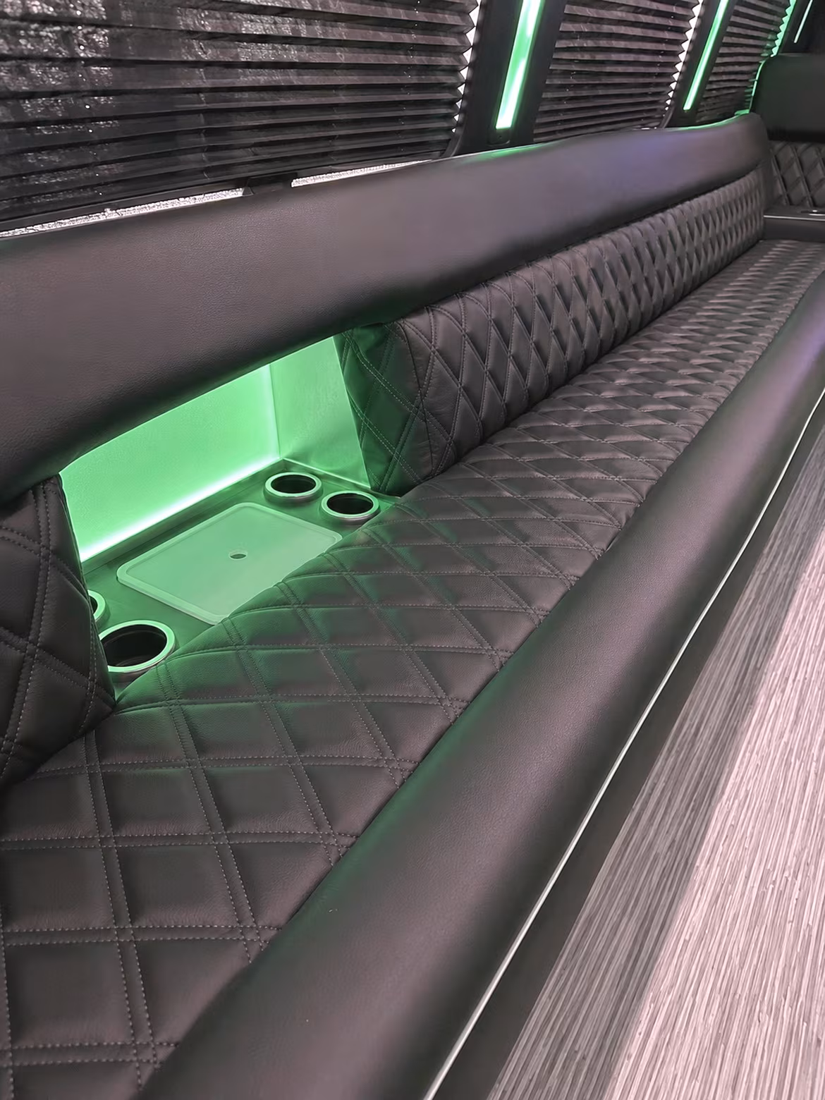 Frederick Birthday, Sweet 16, & Quinceañera Transportation party bus interior