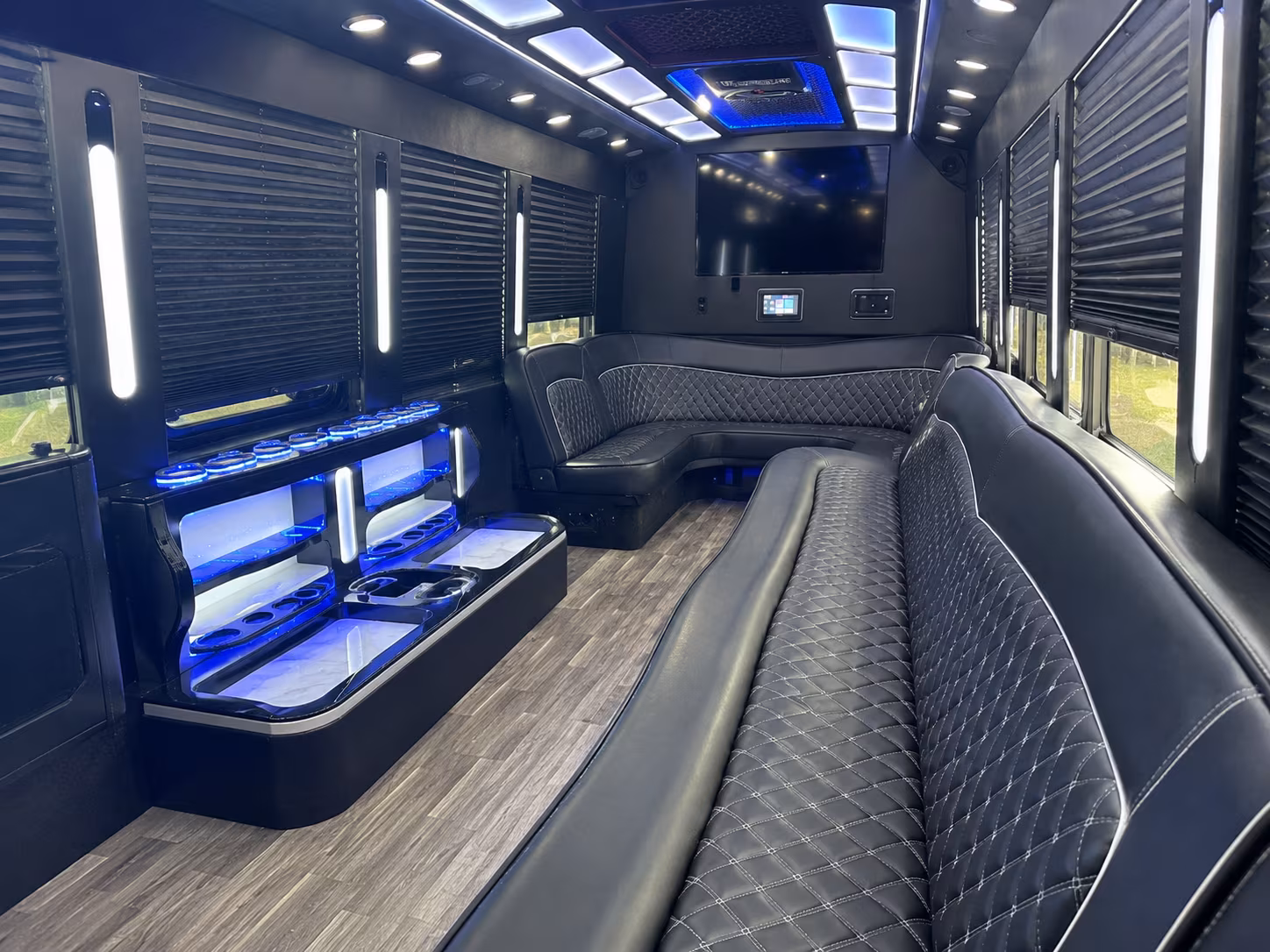 Frederick Concert & Music Festival Transportation party bus exterior