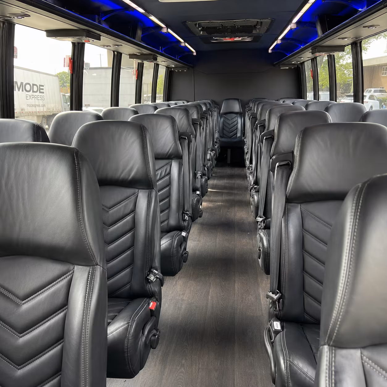 Frederick School Event Transportation party bus exterior