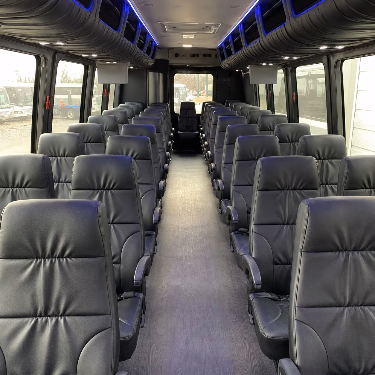 Frederick School Event Transportation party bus exterior
