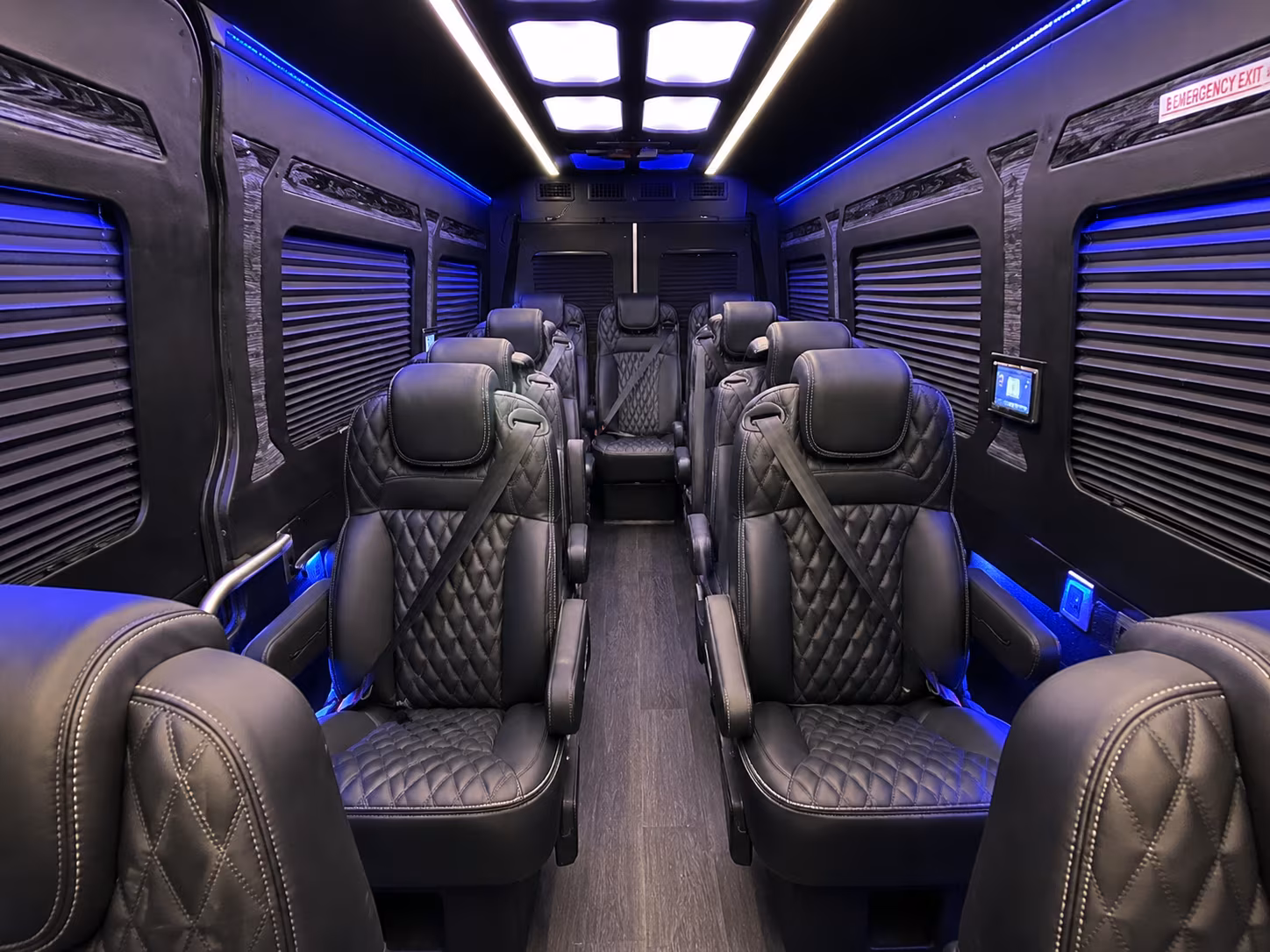 Frederick School Event Transportation party bus exterior