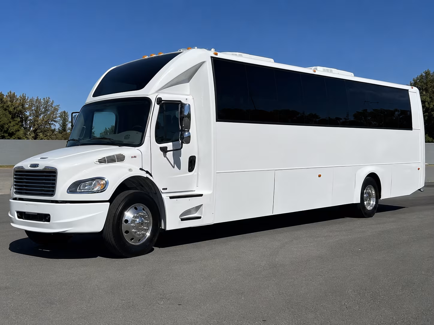 Frederick Sporting Event Transportation party bus exterior
