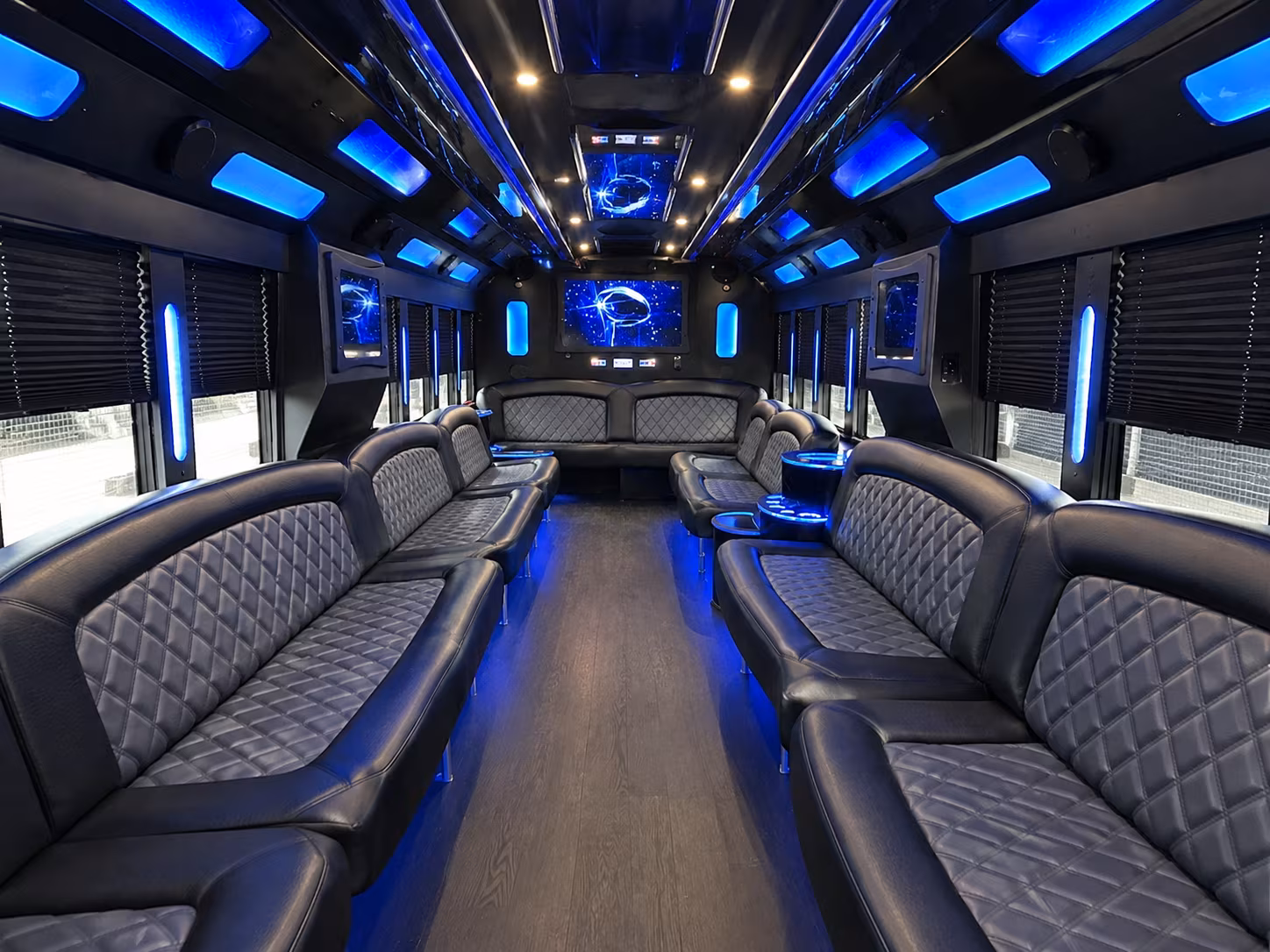 Frederick Wedding Transportation party bus exterior