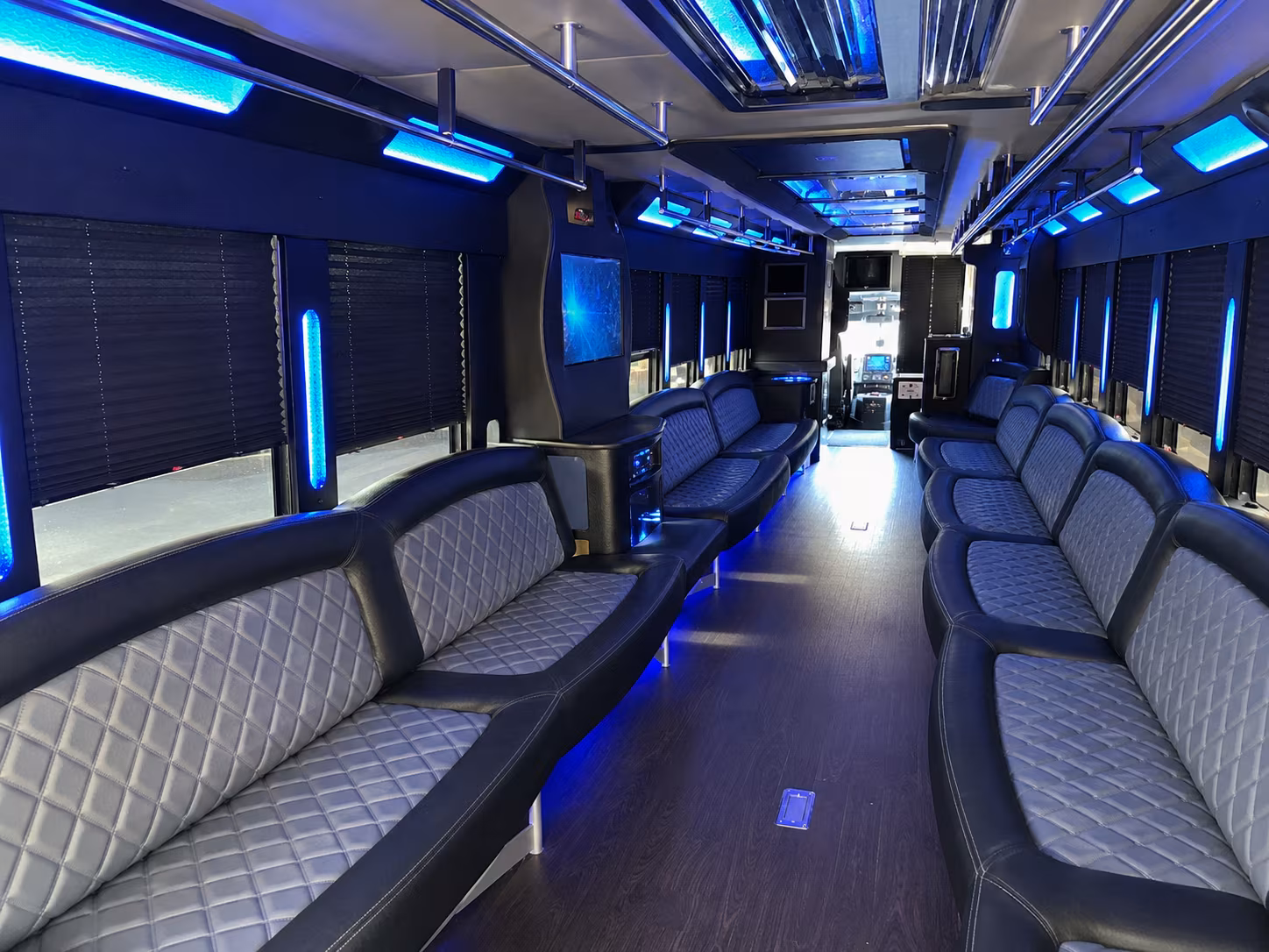 Frederick Wedding Transportation party bus exterior